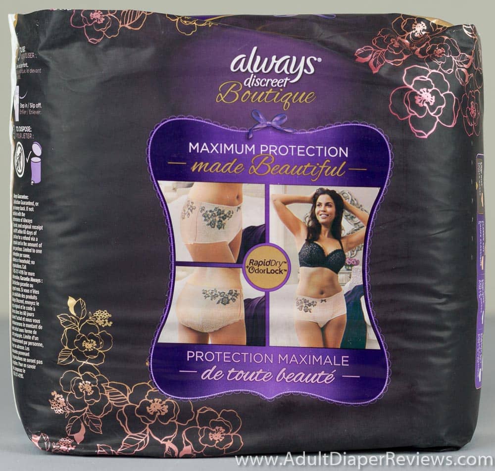 Product Review Always Discreet Boutique Underwear Small Medium