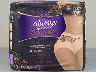 ALWAYS DISCREET Boutique Low Rise Underwear L/G (10 Count) MAX