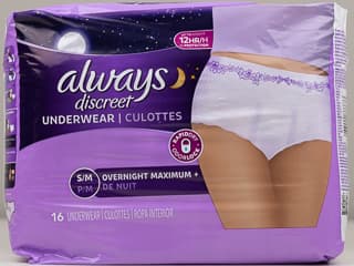 Always Discreet Maximum Overnight Underwear Review