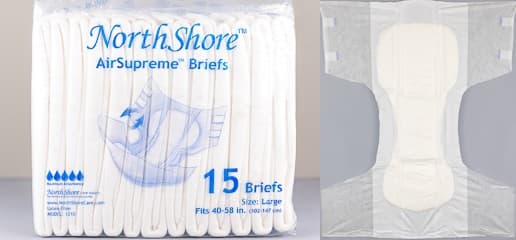 Northshore Airsupreme Briefs Large adult diaper review