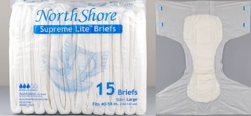 Northshore Supreme Lite Briefs Large adult diaper review