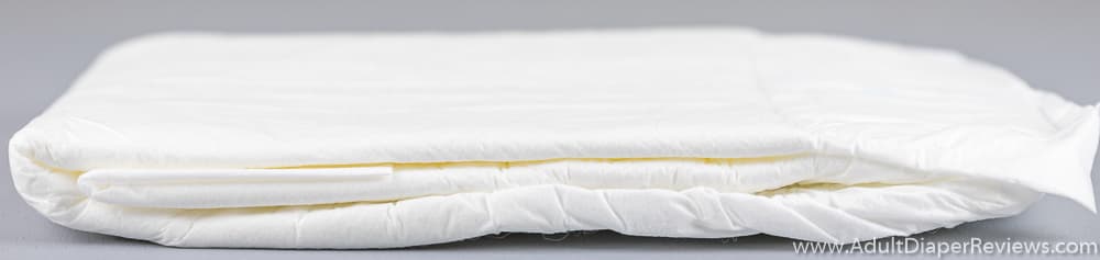 Sunkiss Adult Diaper Folded Showing Thickness